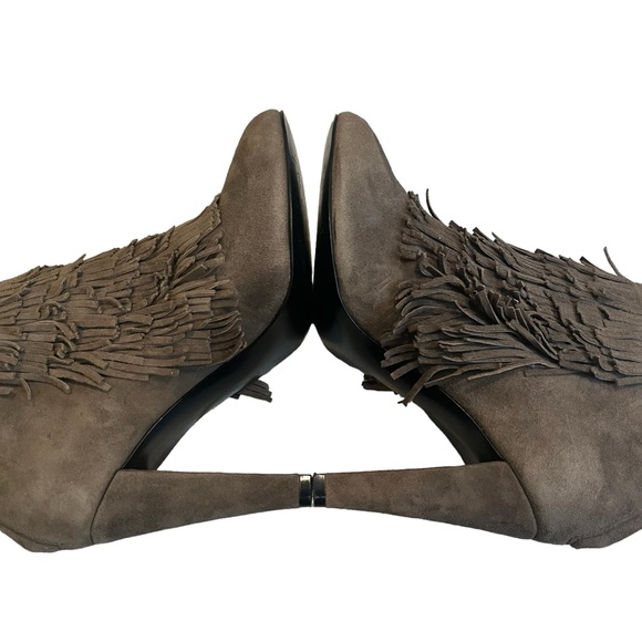 Banana Republic Darcy Fringe Ankle Suede Bootie, Sz 7 - Picture 10 of 16